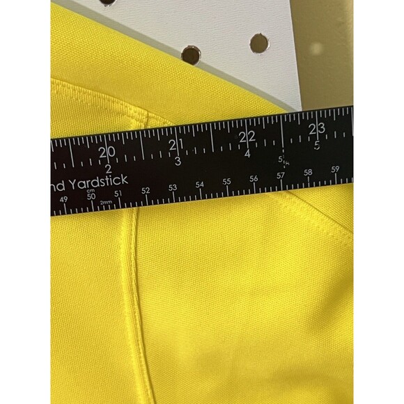 Nike Golf Dri Fit Polo XL Yellow Swoosh Logo Activewear Classic Pop Collar - Picture 10 of 14